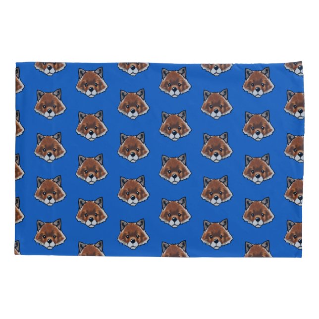 KiniArt Cute Fox Pillowcase (Back-Left)
