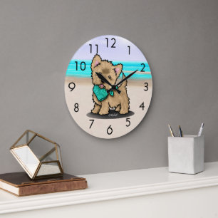 KiniArt Cutieface Cairn Beach Wall Clock