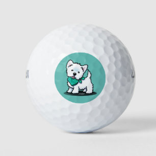 KiniArt Cutieface Westie Terrier Golf Balls
