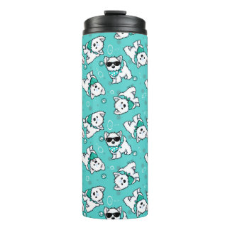 KiniArt Cutieface Westie Terrier  Thermal Tumbler