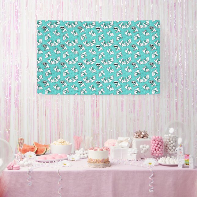 KiniArt Cutieface Westies Banner (Party)