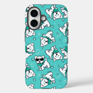 KiniArt Cutieface Westies iPhone 16 Case
