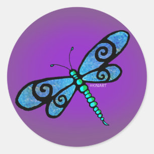 KiniArt Dragonfly Stickers