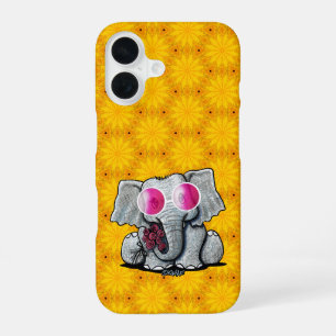 KiniArt Elephant iPhone 16 Case