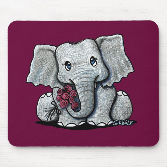 KiniArt Elephant Mousepad (Front)