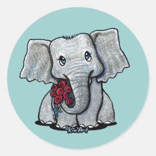 KiniArt Elephant Sticker