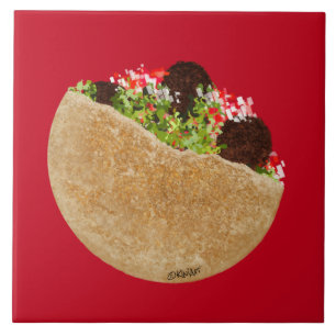 KiniArt Falafel Sandwich Tile