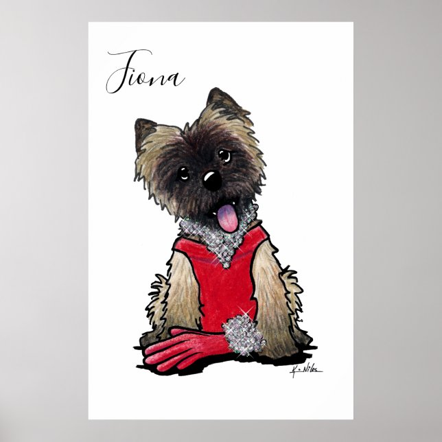 KiniArt Fiona Portrait Poster (Front)