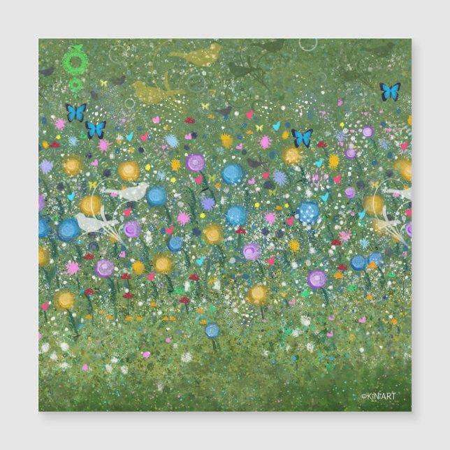 KiniArt Floral Garden Birds and Butterflies (Front)