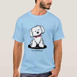 KiniArt Formal Wear Maltese T-Shirt