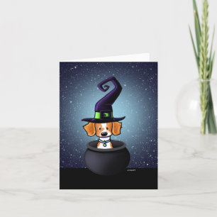 KiniArt French Brittany Halloween Card