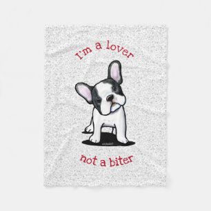 KiniArt French Bulldog Fleece Blanket