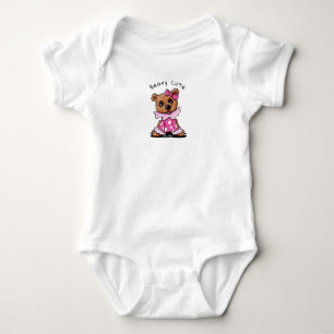 KiniArt Girlie Bear Baby Bodysuit