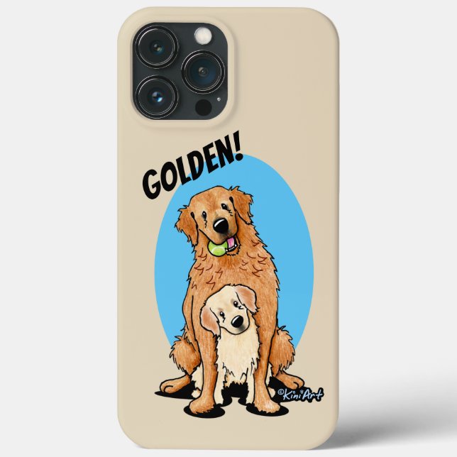 KiniArt Golden Retriever Case-Mate iPhone Case (Back)