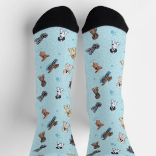 KiniArt Goldendoodle DoodleMoji  Socks