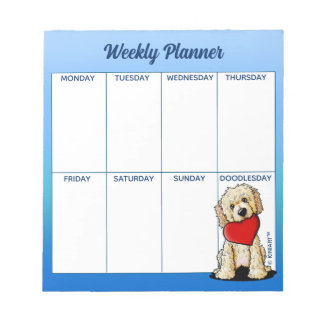 KiniArt Goldendoodle Planner Notepad