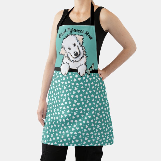 KiniArt Great Pyrenees All-Over Print Apron (Insitu)