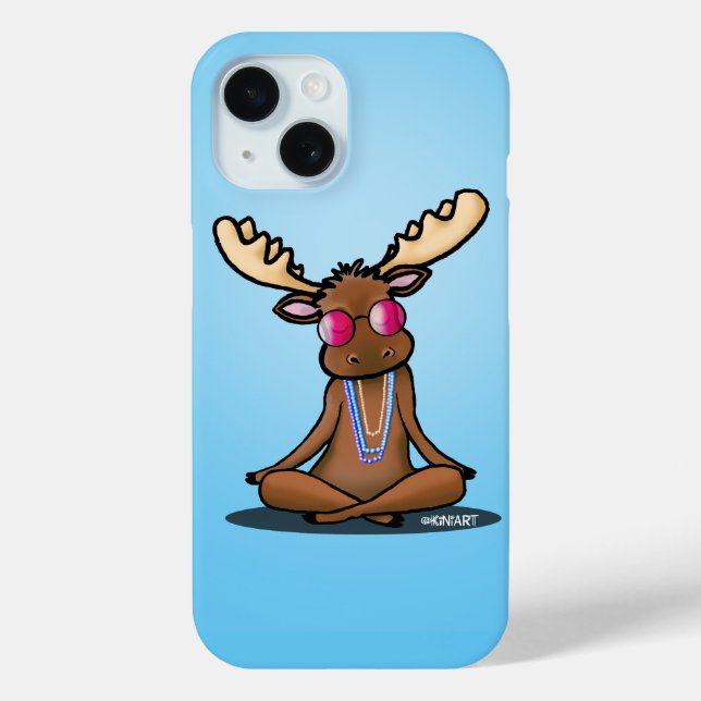 KiniArt Groovy Moose Case-Mate iPhone Case (Back)