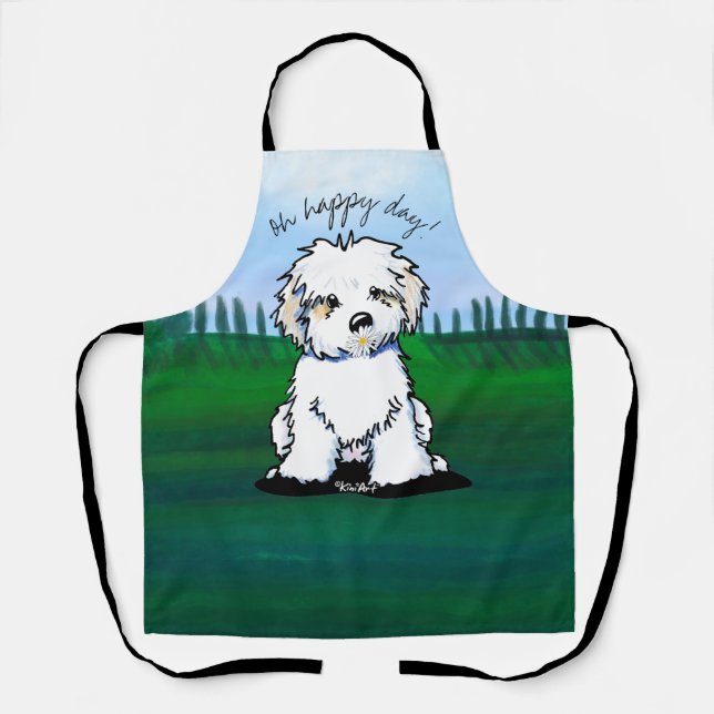 KiniArt Havanese All-Over Print Apron (Front)