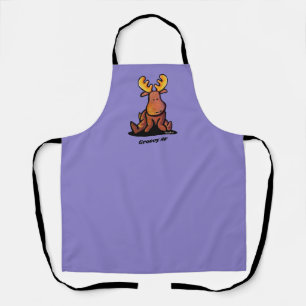 KiniArt Jazzy Moose All-Over Print Apron
