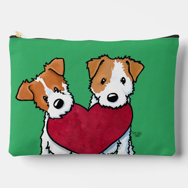 KiniArt JRT Heartfelt Duo Accessory Pouch (Front)