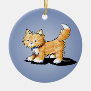 KiniArt Kitty Cat Ceramic Tree Decoration