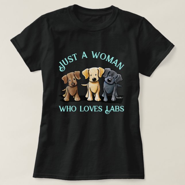 KiniArt Labrador Lover T-Shirt (Design Front)