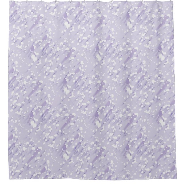 KiniArt Lavender Ice Shower Curtain (Front)