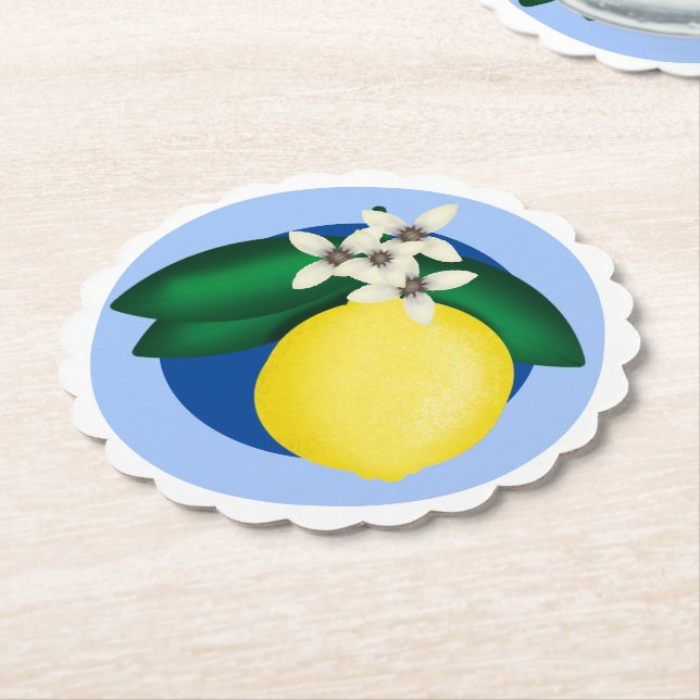 KiniArt Lemon Coaster (Angled)