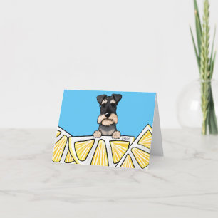 KiniArt Life Lemons Schnauzer Card