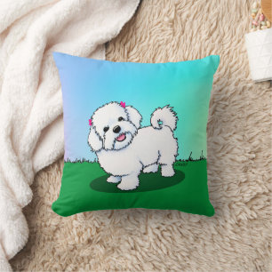 KiniArt Maltese Cushion