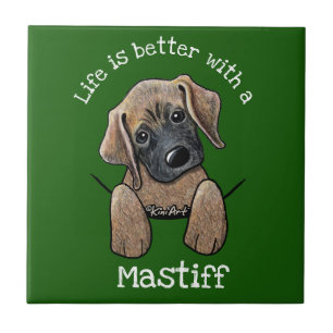 KiniArt Mastiff Puppy Tile