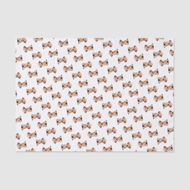 KiniArt Mini Goldendoodle Tissue Paper (Front)
