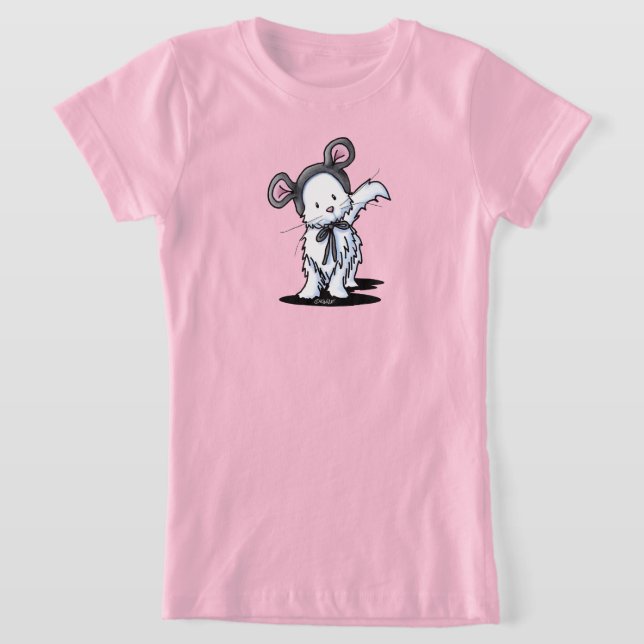KiniArt Mouse Cat T-Shirt (Laydown)