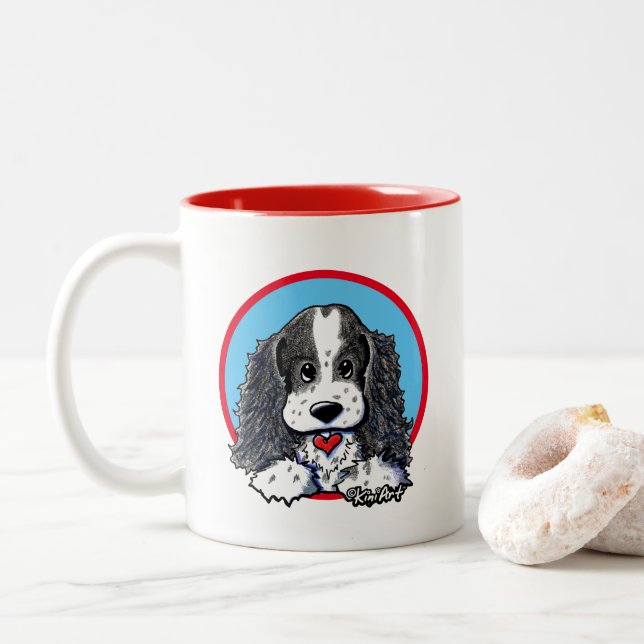 KiniArt Parti Cocker Spaniel Mug (With Donut)