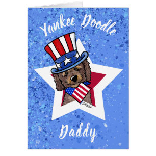 KiniArt Patriotic Doodle Greeting Card