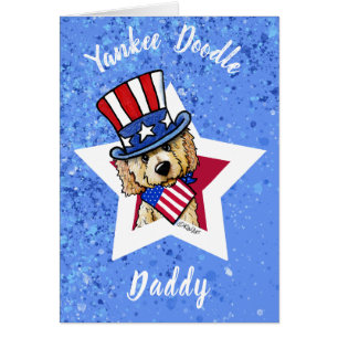 KiniArt Patriotic Doodle Greeting Card
