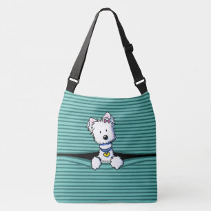 KiniArt Peek-a-boo Westie Crossbody Bag