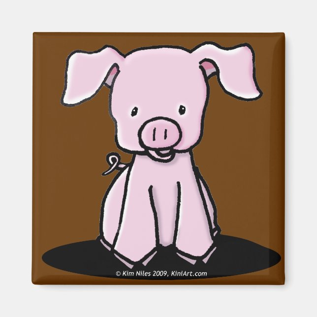 KiniArt Piglet Magnet (Front)