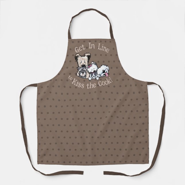 KiniArt Pocket Puppies Dog Lover Apron (Front)