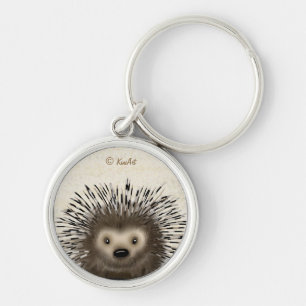 KiniArt Porcupine Key Ring