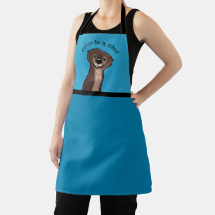KiniArt River Otter All-Over Print Apron
