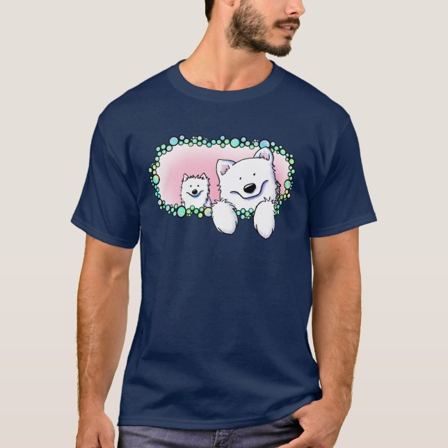 KiniArt Samoyeds T-Shirt (Front)
