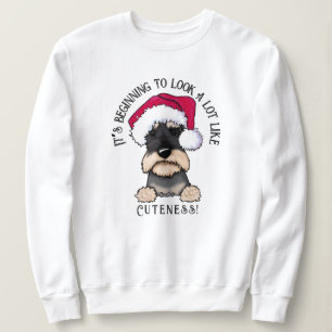 KiniArt Schnauzer Christmas Sweatshirt