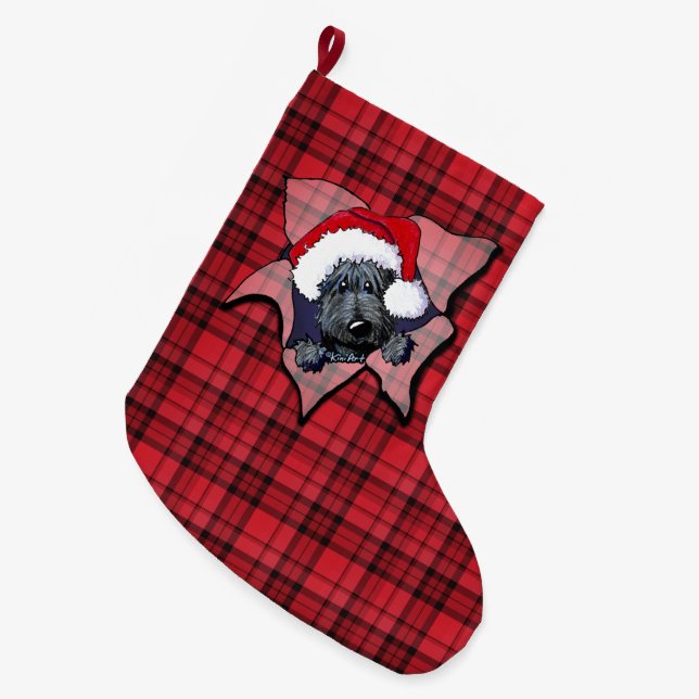KiniArt Scottie BLAST Christmas Stocking (Front (Hanging))