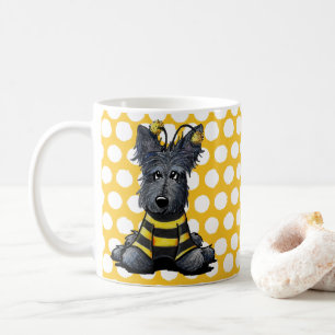 KiniArt Scottie Dog Bee Coffee Mug