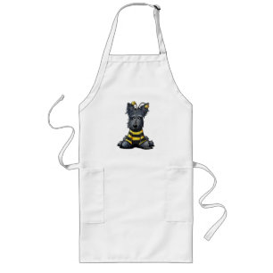 KiniArt Scottie Dog Bee Long Apron
