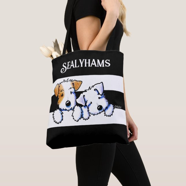 KiniArt Sealyham Terriers Tote Bag (Close Up)