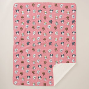 KiniArt Shih Tzu  Sherpa Blanket