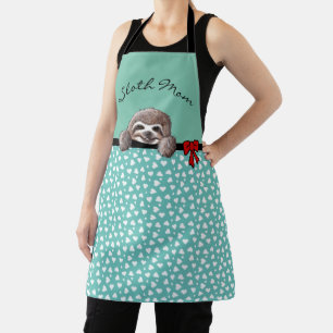 KiniArt Sloth All-Over Print Apron
